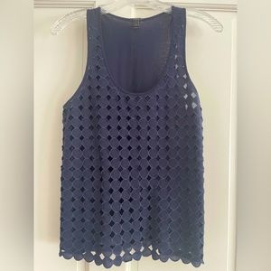 JCrew tank top with cutouts, goes with everything!